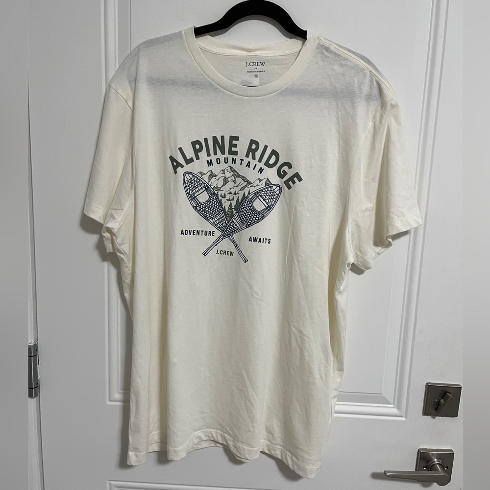 NWT - J. Crew Men's "Alpine Ridge" Graphic Print T Shirt - Size XL